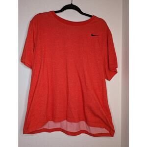 Nike Dri-Fit Crewneck Tee Men Red Casual XL Sporty Active
